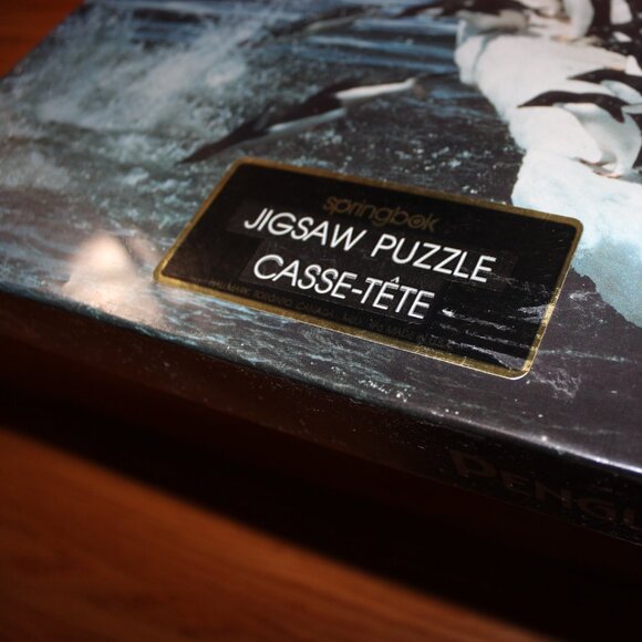 3/$77❤️new sealed vintage 1989 PENGUIN PLUNGE 500 pcs Springbok puzzle PZL4443 - Picture 3 of 10